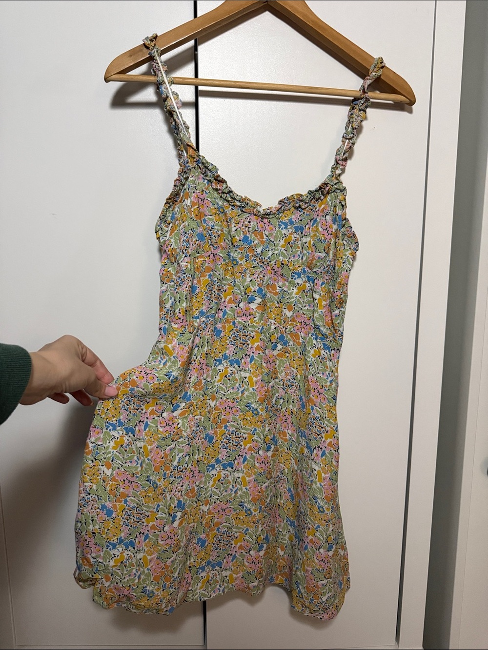 Zara Multicolor Floral Mini Slip Dress